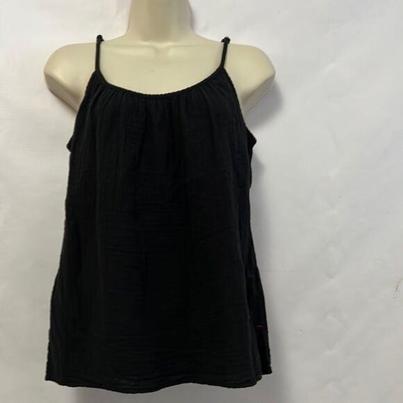 XIRENA 100% COTTON‎ BLACK BLOUSE SIZE S - Picture 1 of 6